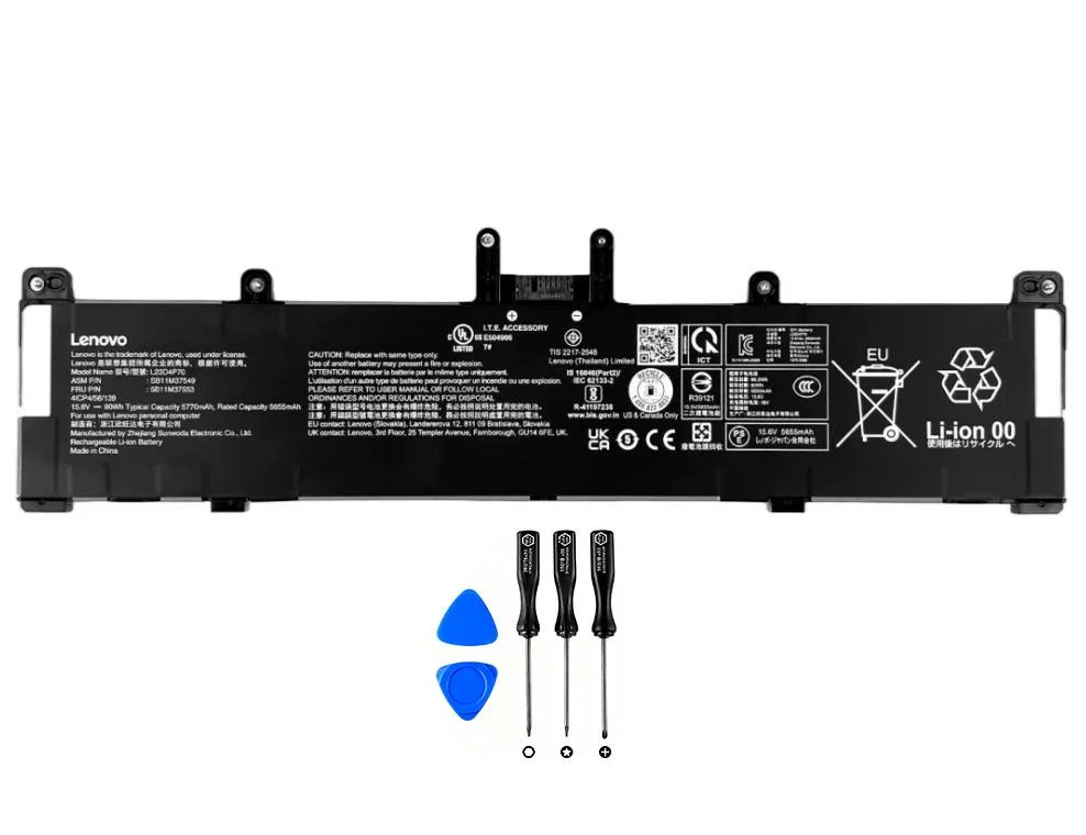 Genuine 5770mAh 90Wh Battery for Lenovo L23D4P70 L23C4P70 Genuine 5770mAh 90Wh Battery for Lenovo L23D4P70 L23C4P70